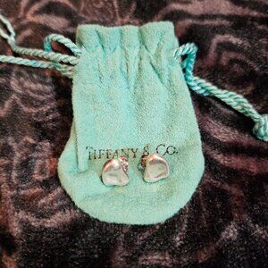 Tiffany & Co. Silver Bean Stud Earrings